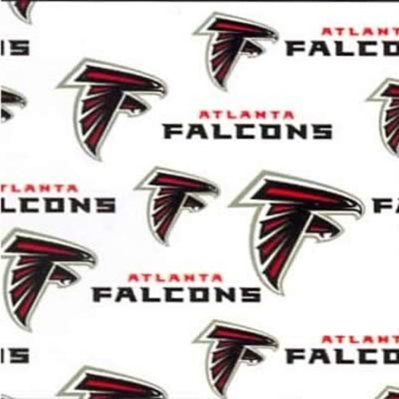 Licensed NFL Atlanta Falcons Cotton 6209-W Fabric by the Yard
